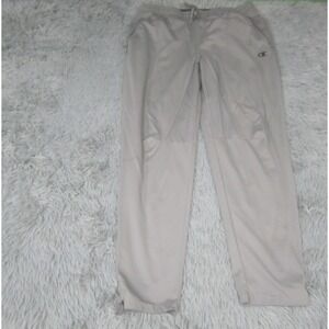 Champion Sweatpants Mens Large Gray Joggers w/Pockets Ankle Zip